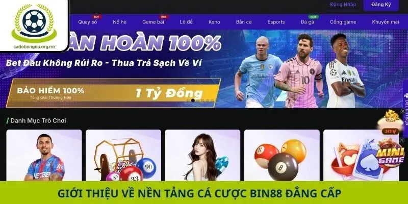 Giới thiệu về nền tảng cá cược Bin88 đẳng cấp