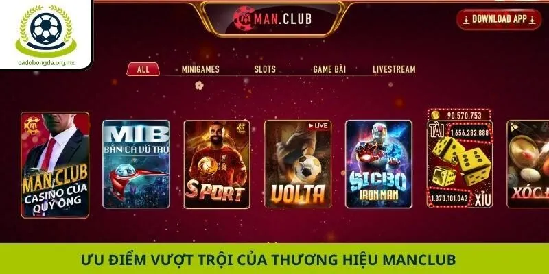 Ưu điểm vượt trội của thương hiệu Manclub