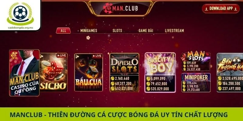Manclub - Thiên Đường Cá Cược Bóng Đá Uy Tín Chất Lượng